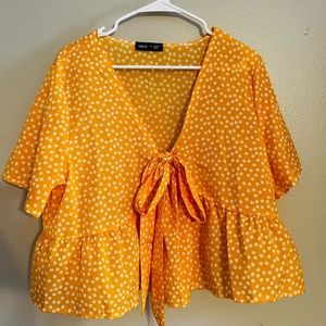 Ditsy Floral Blouse - BloomChic 1XL